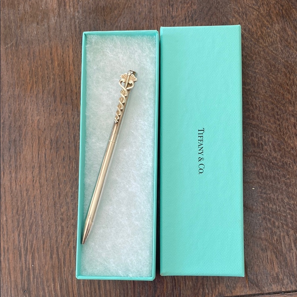 Tiffany & Co. Sterling Silver Caduceus Pen